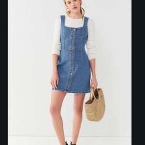 Denim Overalls Dress Urban Outfitters size M
